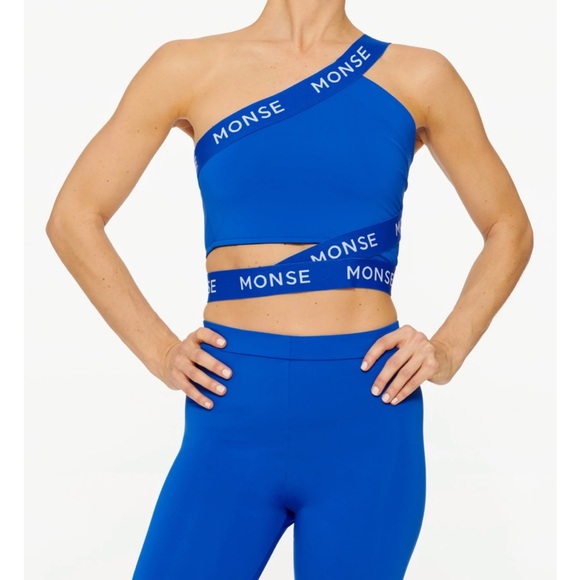 MONSE Tops - Monse Logo Elastic Tank Cobalt Blue Size Small